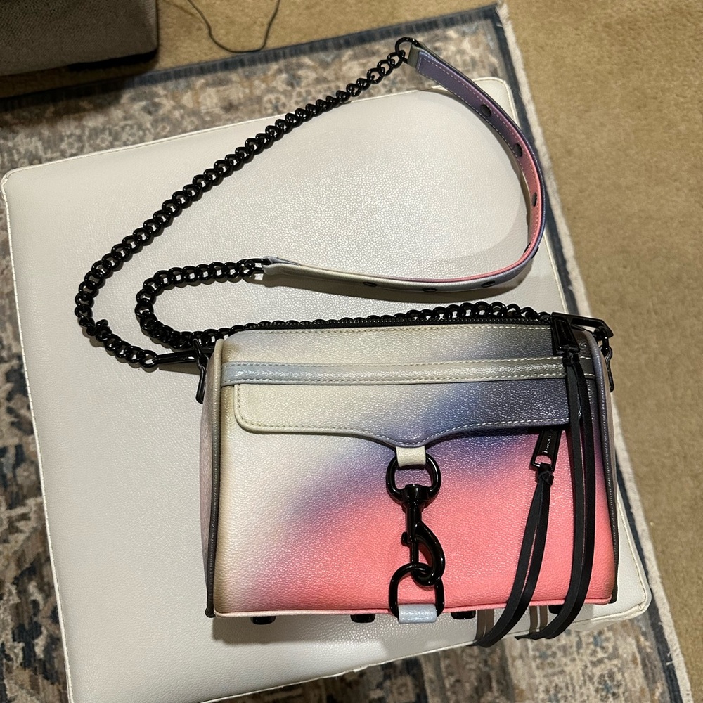 OBO- Rebecca Minkoff Crossbody multi-color bag.  Super Edgy.